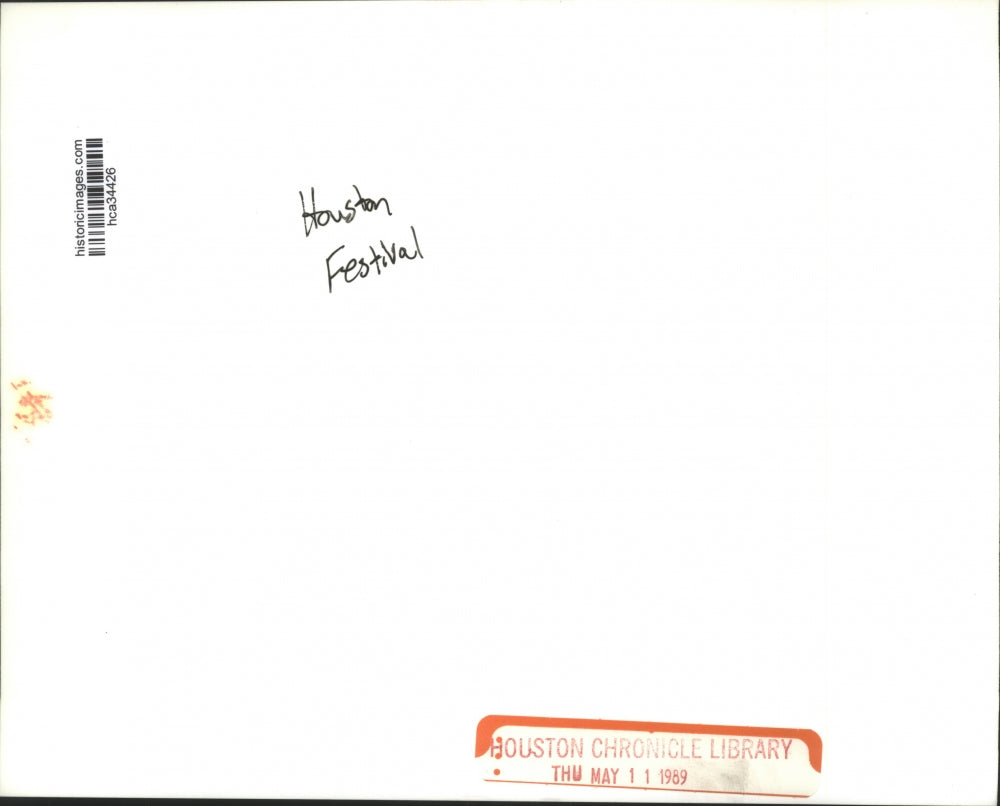 1989 Press Photo Ballet dancers perform at Houston International Festival