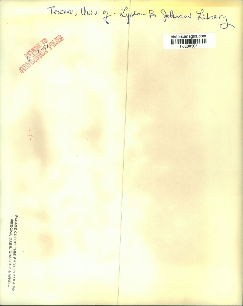 1971 Press Photo Flagpole outside Lydon B. Johnson Library at Univ of Texas