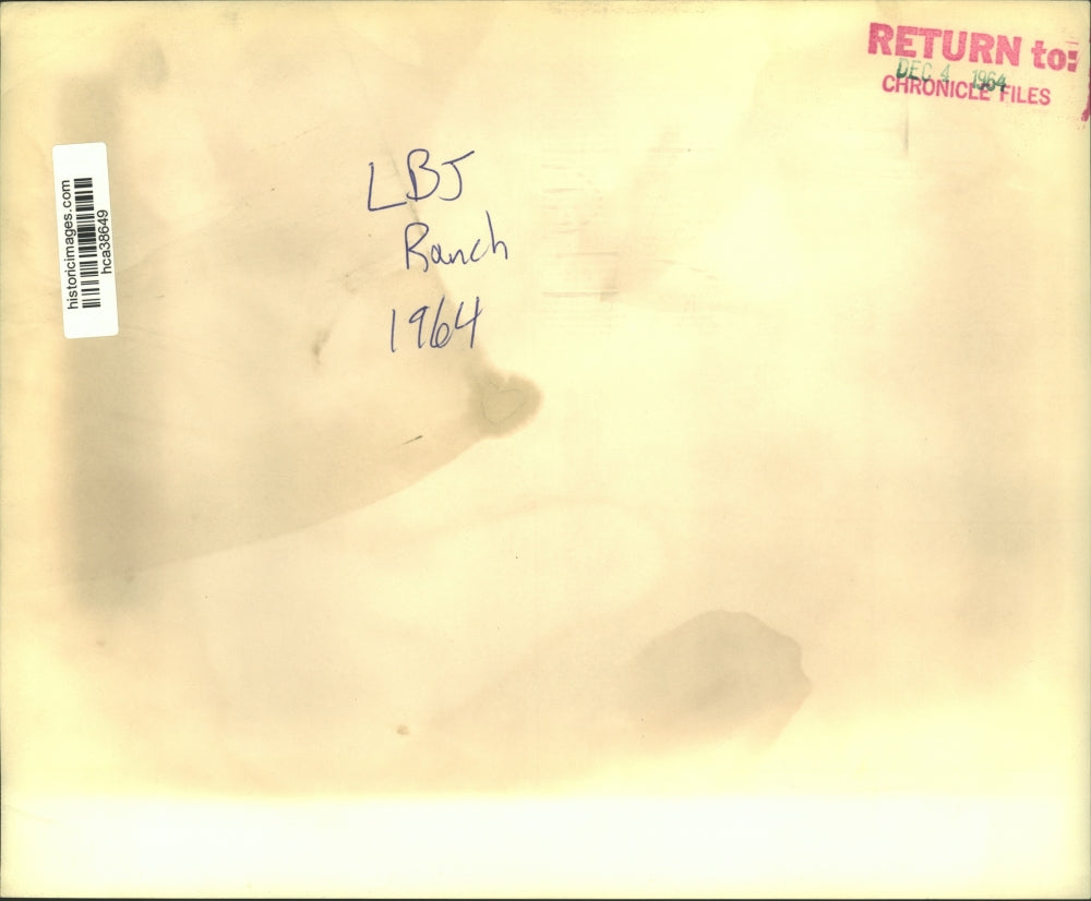 1964 Press Photo US 290 road closed when President Johnson at LBJ Ranch in Texas