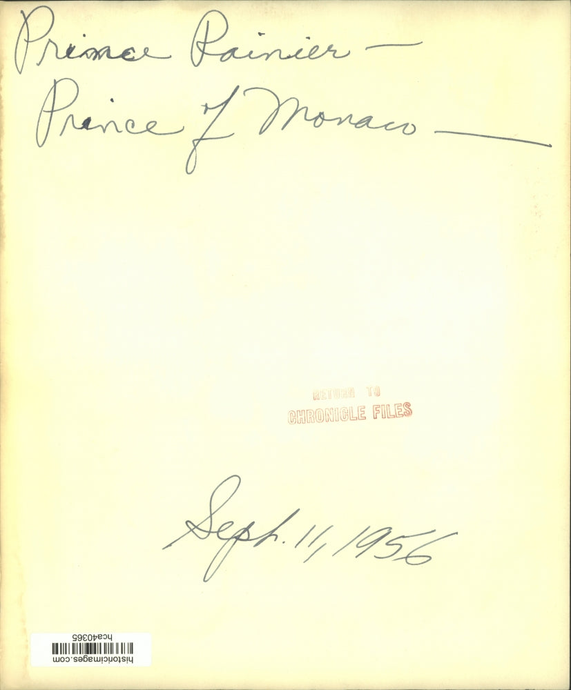 1956 Press Photo Prince Rainer & Princess Grace of Monaco arrive in NY on liner