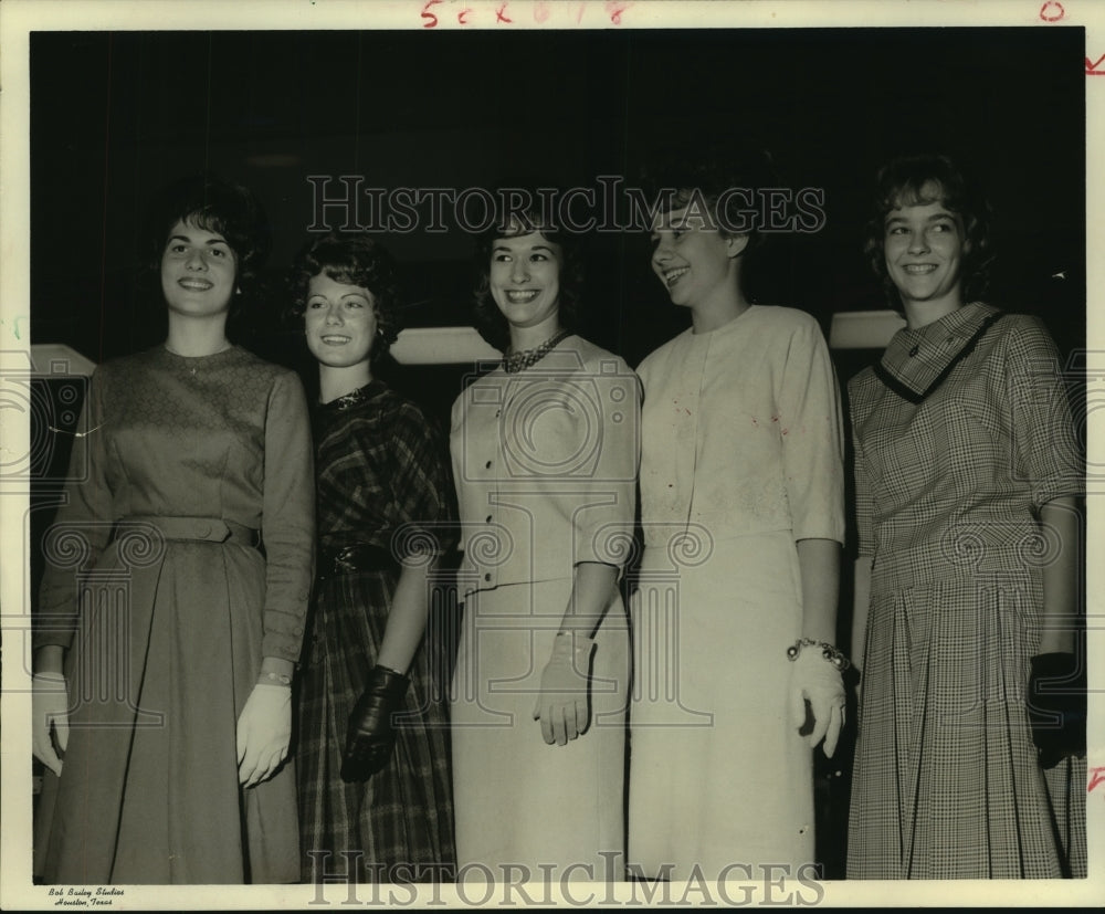1962 Press Photo Miss Teenage Houston Contest semi-finalists - hca43527