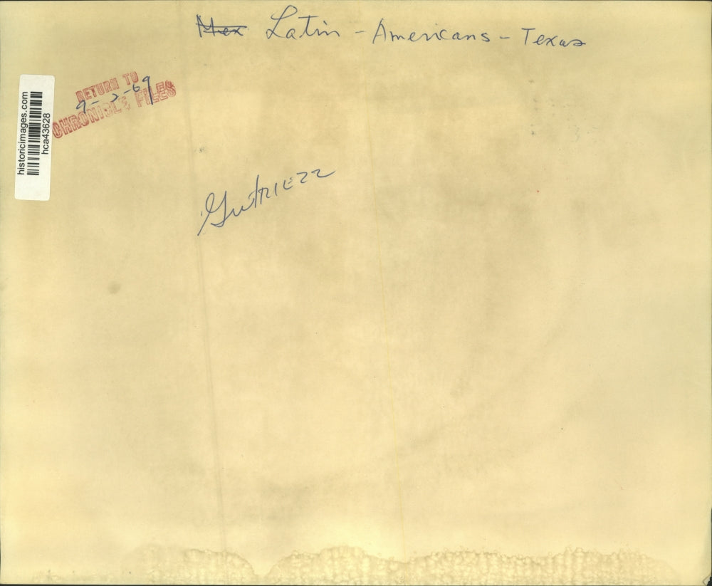 1969 Press Photo Man interviewed during Latin-American protest in Texas