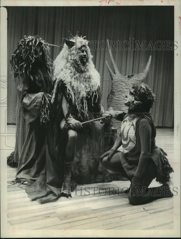 1966 Press Photo Scene from a play by the Junior League, Houston - hca44087