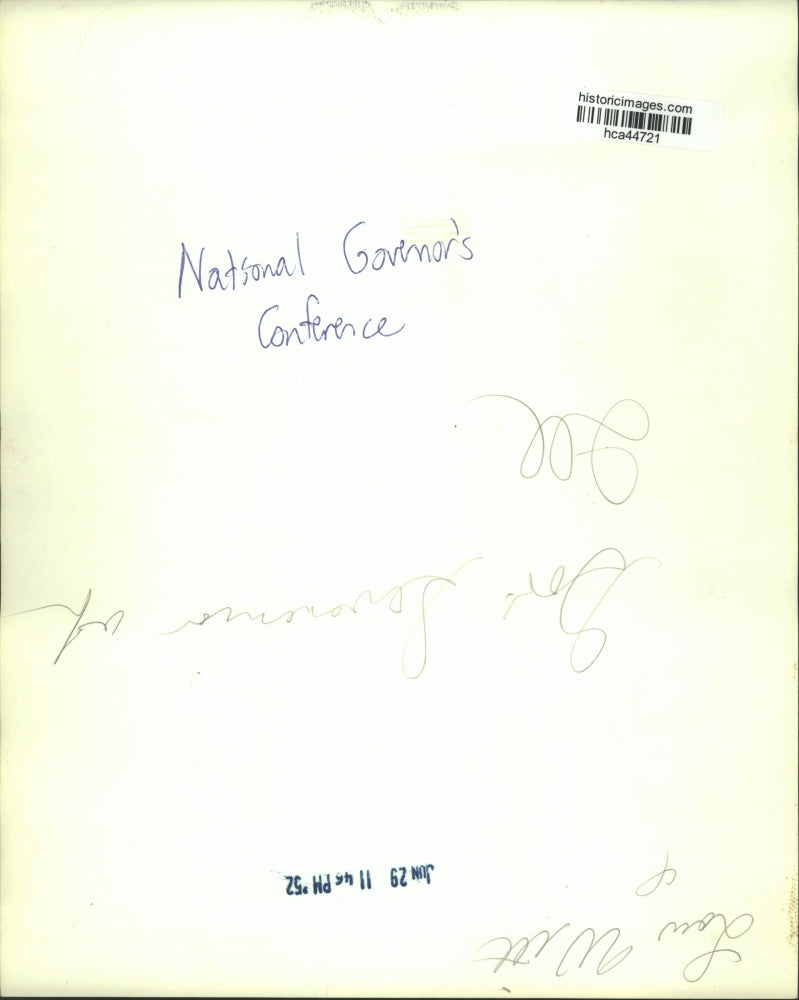 1952 Press Photo Gov. Stevenson of IL at National Governor's Conference TX