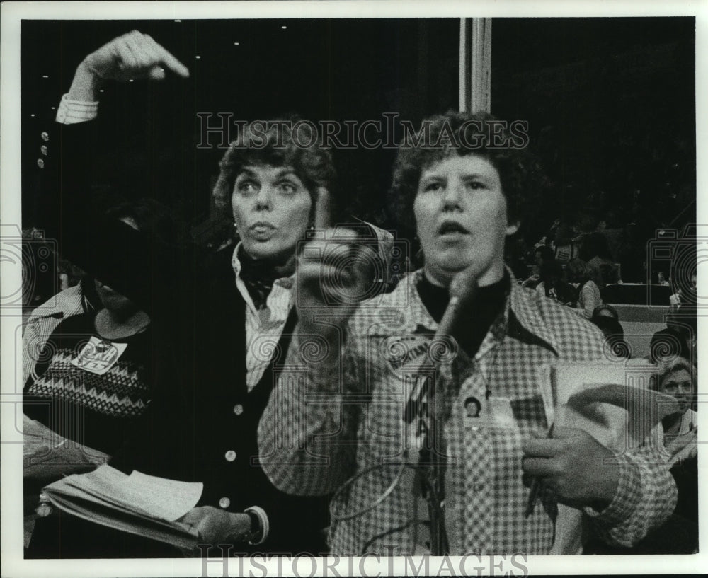 1978 Press Photo Speakers at National Women's Conference; Anti-ERA - hca45811