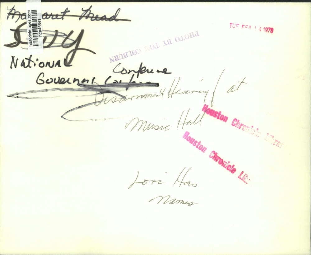 1978 Press Photo Speaker at National Governor's Conference in Houston