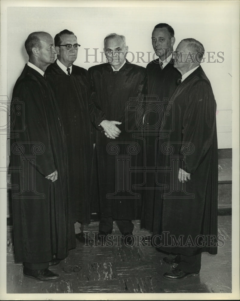 1963 Press Photo Harris County Texas judges in robes - hca45946
