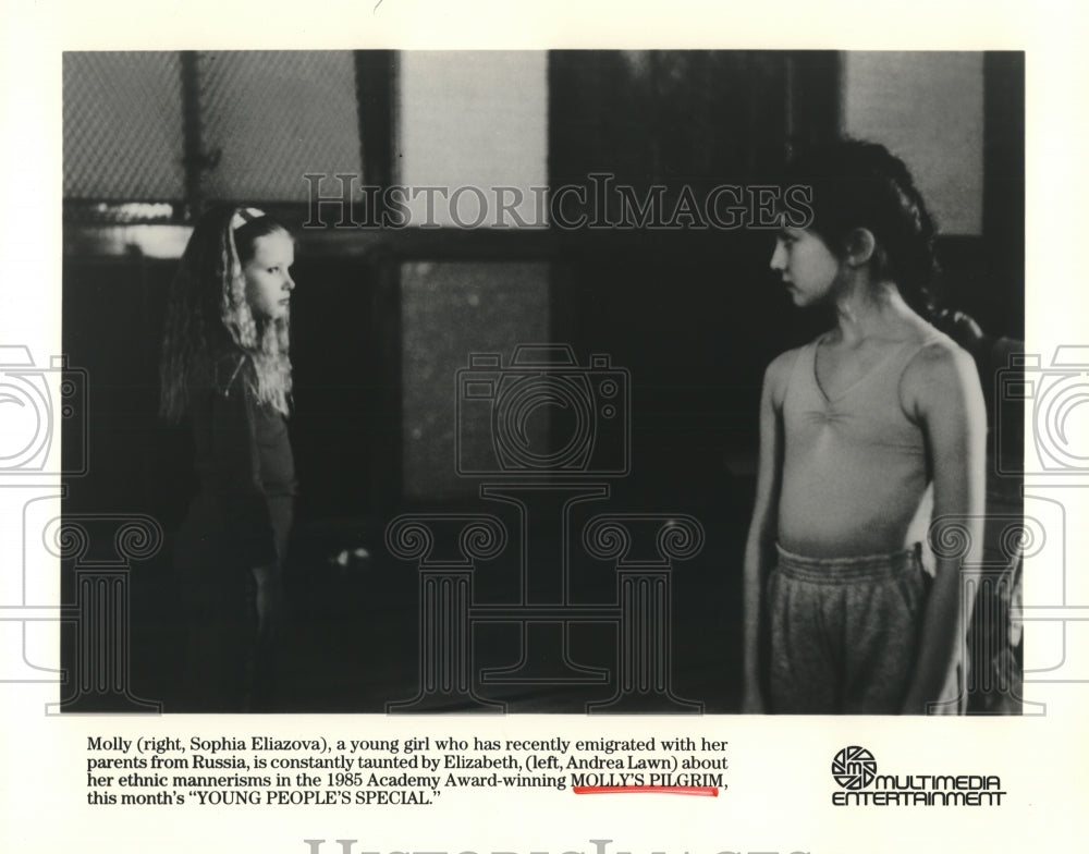 1985 Press Photo Sophia Eliazova in MOLLY&#39;S PILGRIM-Young People&#39;s Special- Historic Images