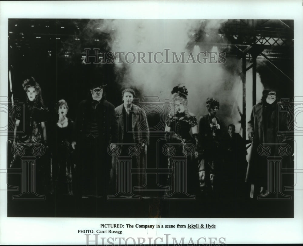 1996 Press Photo The Company in scene from &quot;Jekyll &amp; Hyde&quot; musical - hca48241- Historic Images