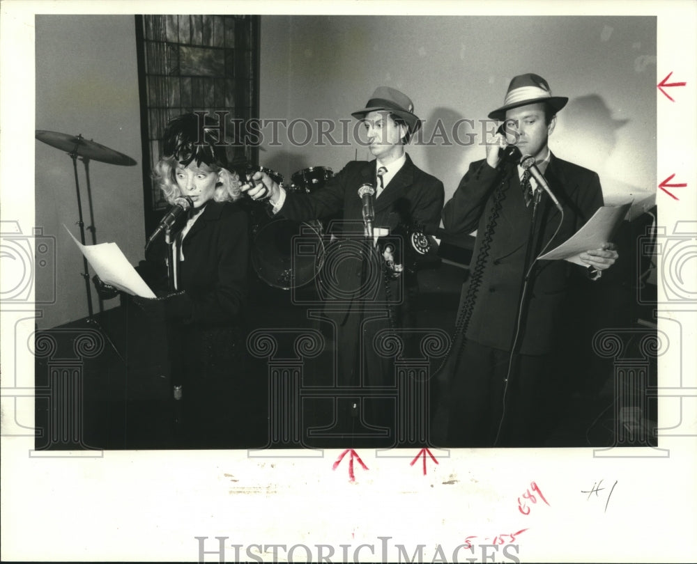 1985 Press Photo Scene from Radio Music Theater production in Houston- Historic Images