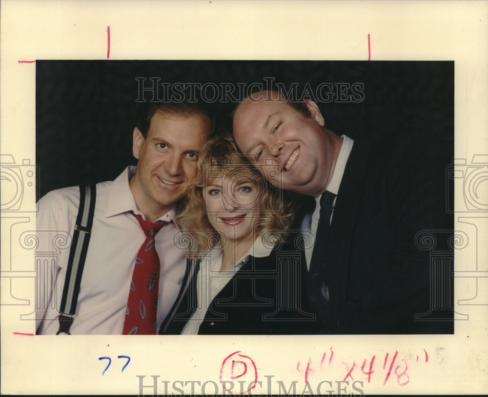 1991 Press Photo Radio City Music Theater&#39;s Steve and Vicki Farrell and Ken Polk- Historic Images