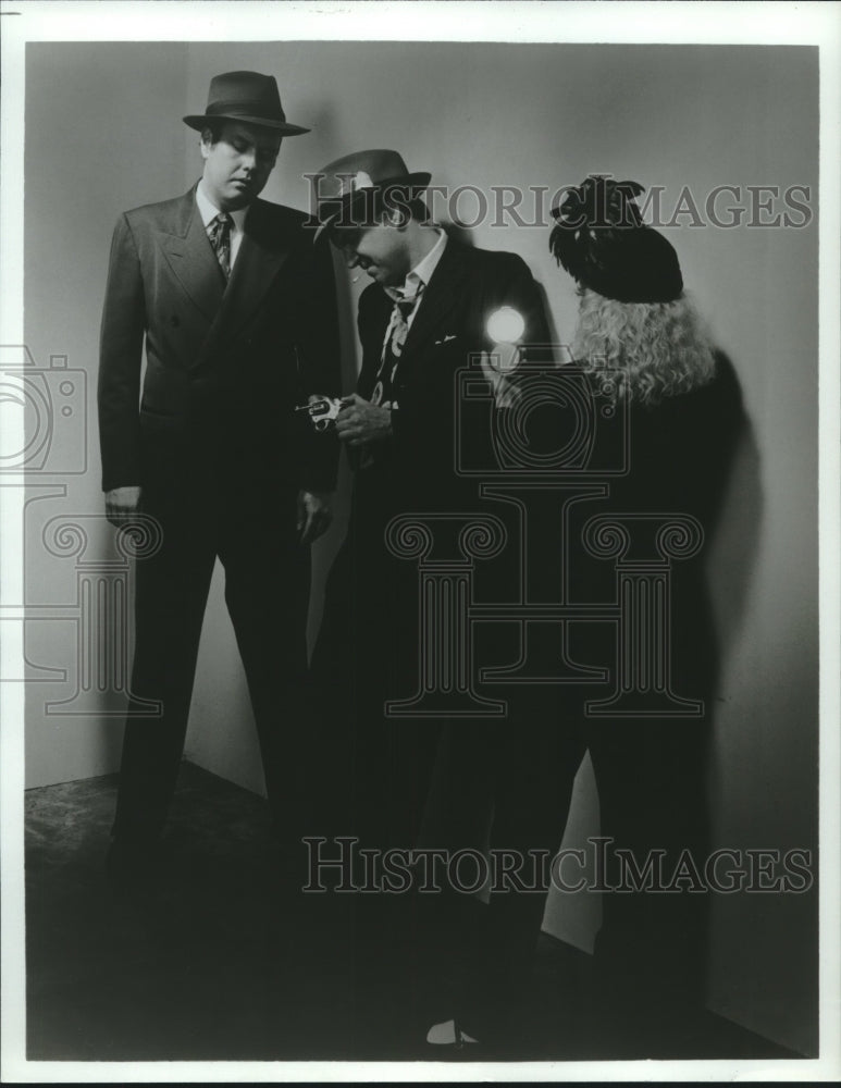 1986 Press Photo Radio Music Theater production scene - Houston - hca49792- Historic Images