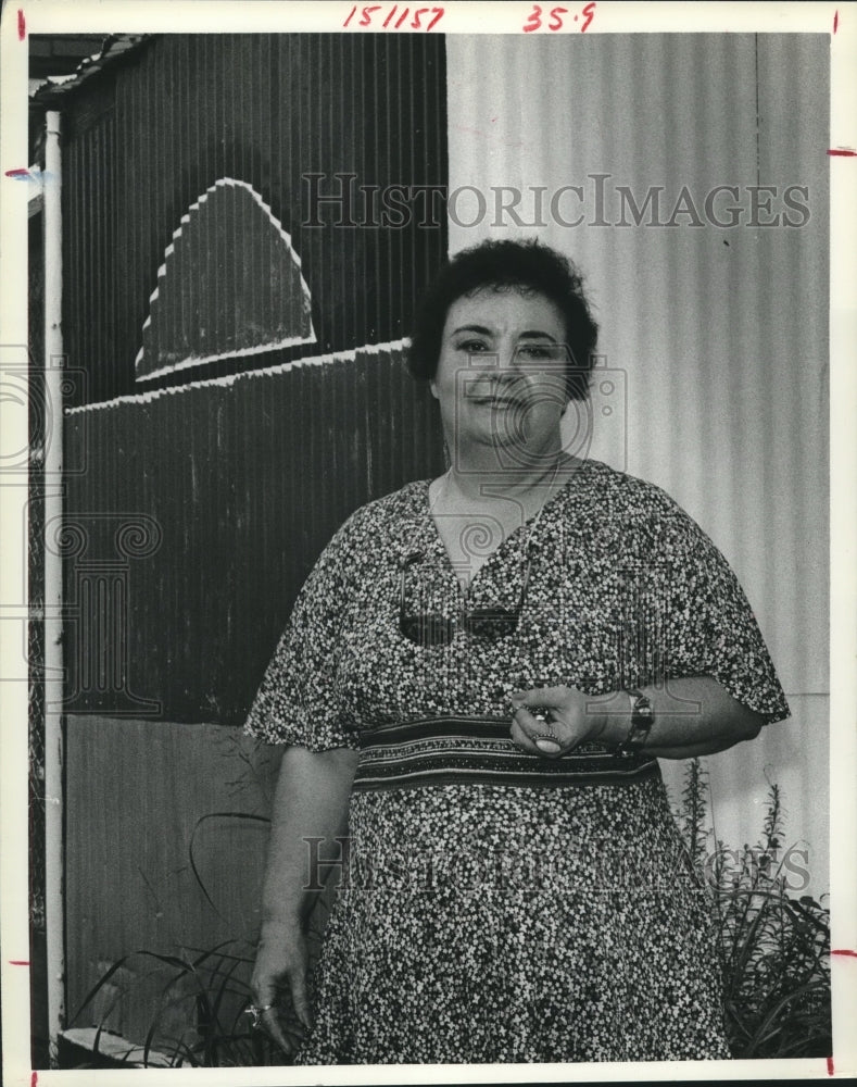 1970 Press Photo Art activist Normaj Broussard of Port Arthur, Texas - hca49970