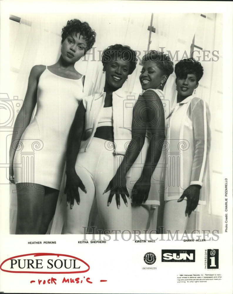 1994 Press Photo Rock music group Pure Soul records on Interscope Records label- Historic Images