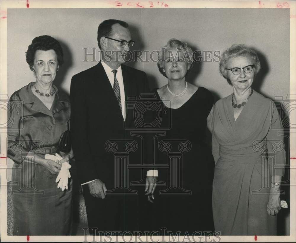 1962 Press Photo Re-Elected Officers of the Sam Houston Memorial Association
