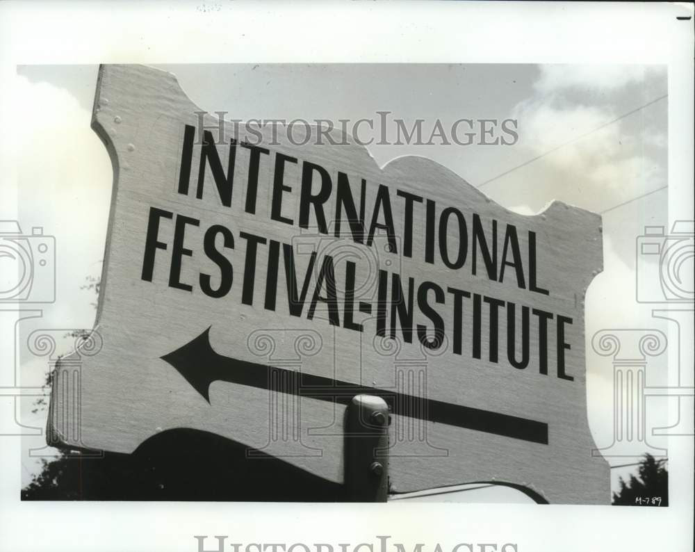 1978 Press Photo Road Sign on Route 237 Between Austin and Houston, Texas- Historic Images