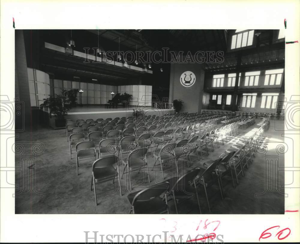 1986 Press Photo Concert Hall at Round Top Festival - hca51171- Historic Images