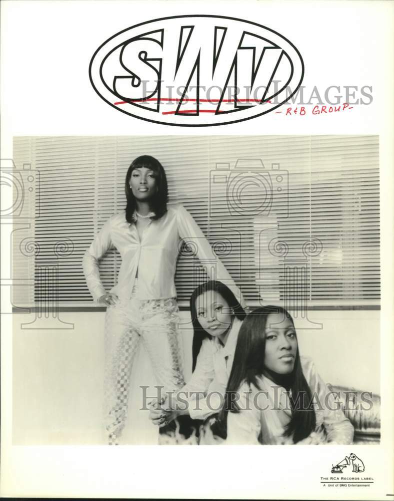 1997 Press Photo Rhythm and Blues Group, SWV - hca51229- Historic Images