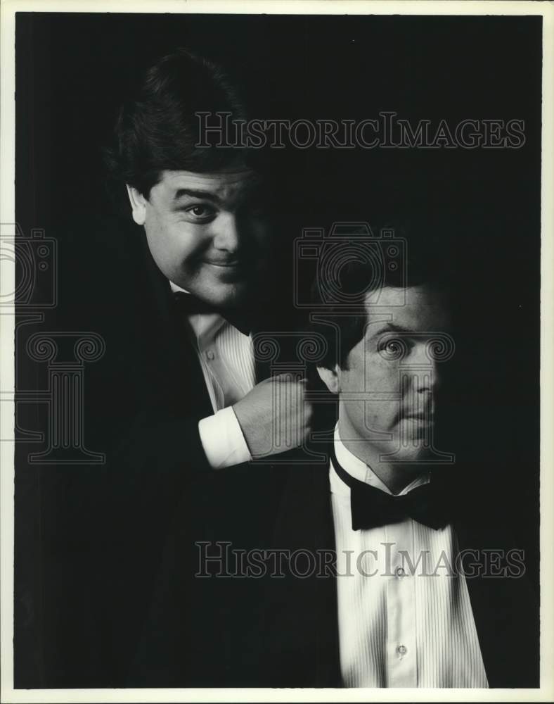 1986 Press Photo Comedians Rogers &amp; Scott - hca51236- Historic Images