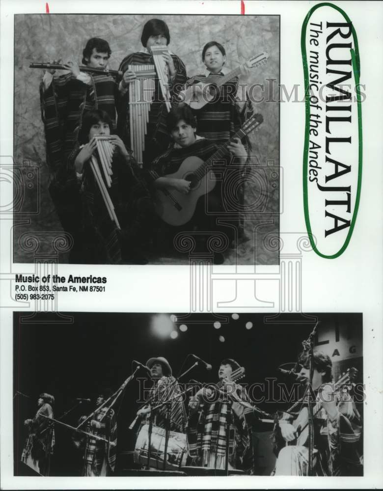 1989 Press Photo Musical group Rumillajta plays music of the Andes - hca51549- Historic Images