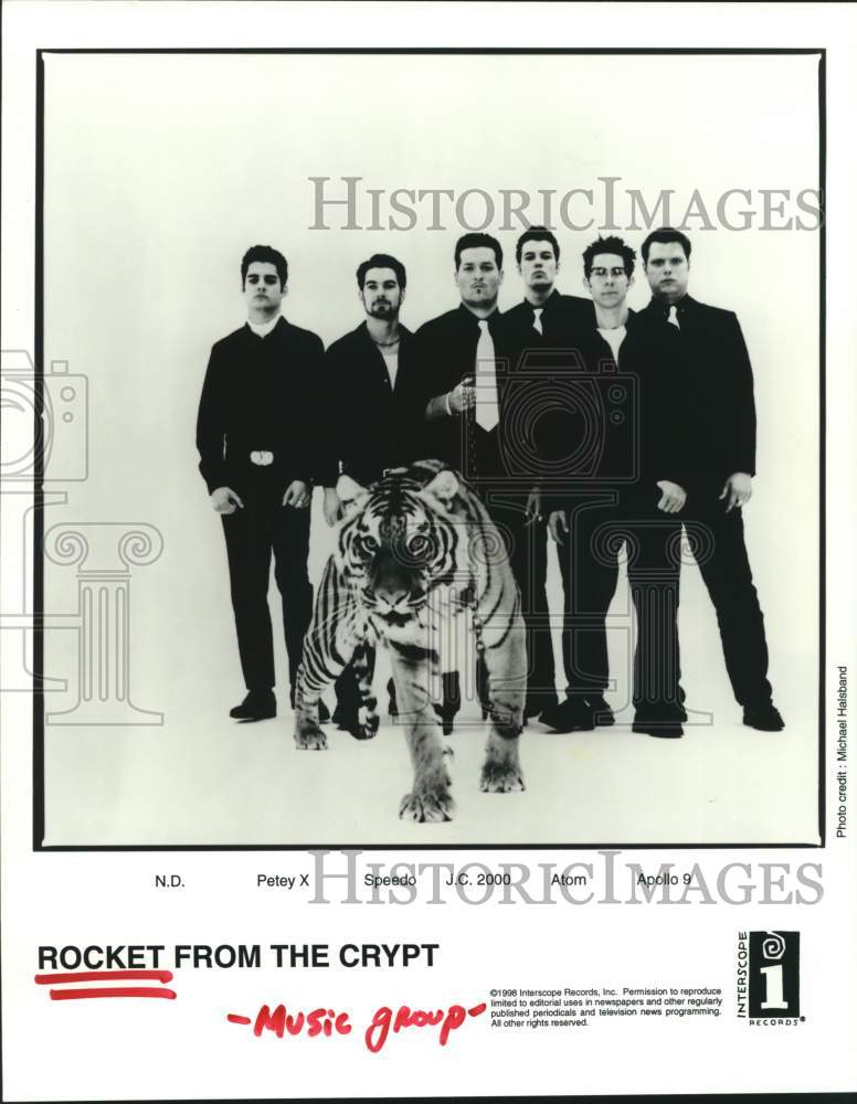 1998 Press Photo Musical group Rocket From The Crypt - hca51569- Historic Images