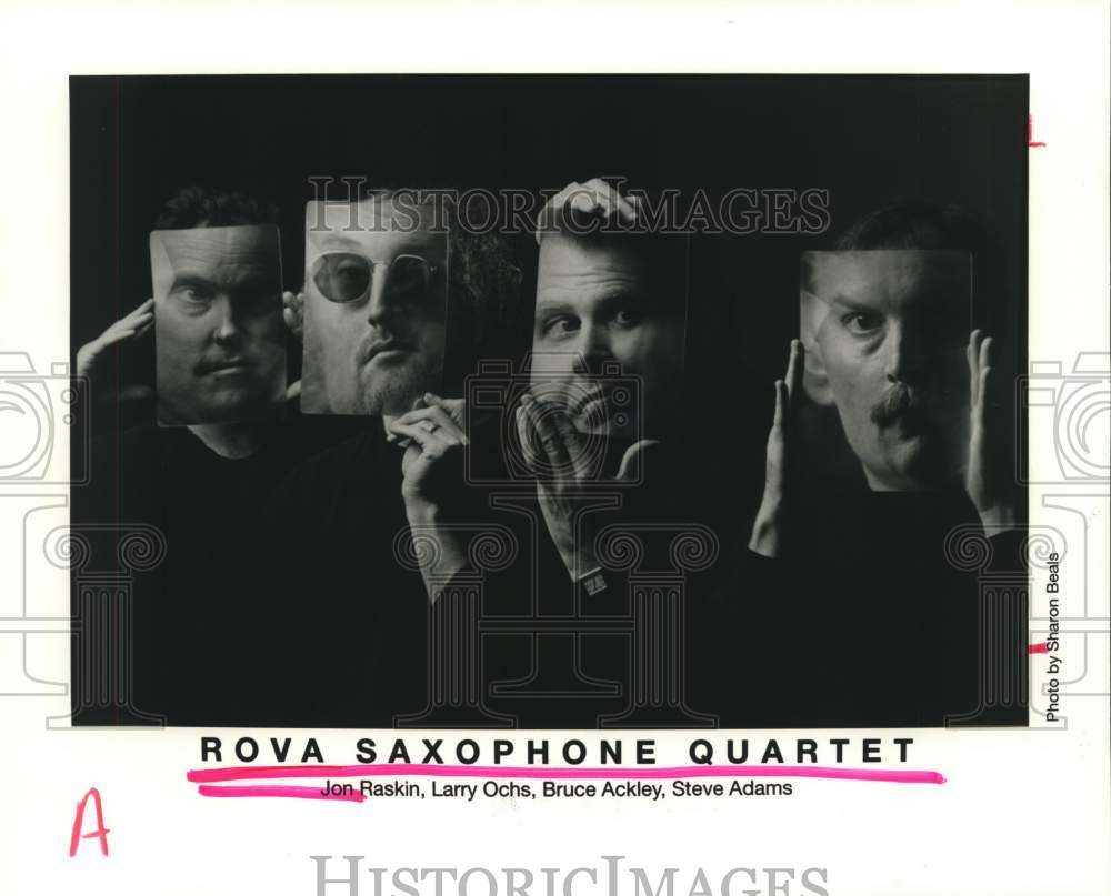 1996 Press Photo Rova Saxophone Quartet to Perform at Rice university, Houston- Historic Images