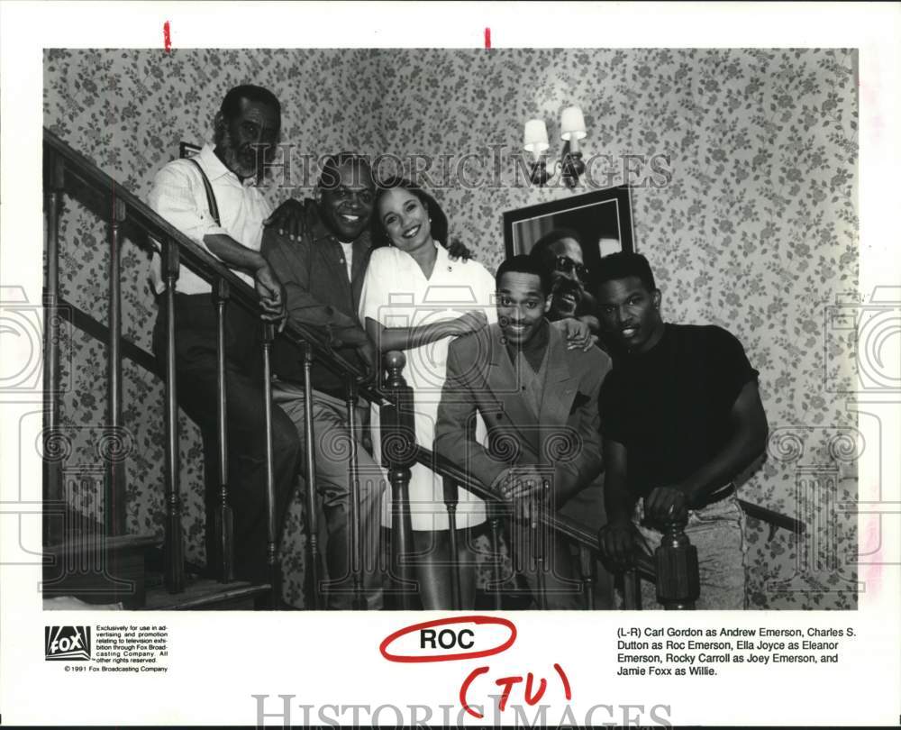 1991 Press Photo The cast of Fox Network sitcom &quot;Roc&quot; - hca51801- Historic Images