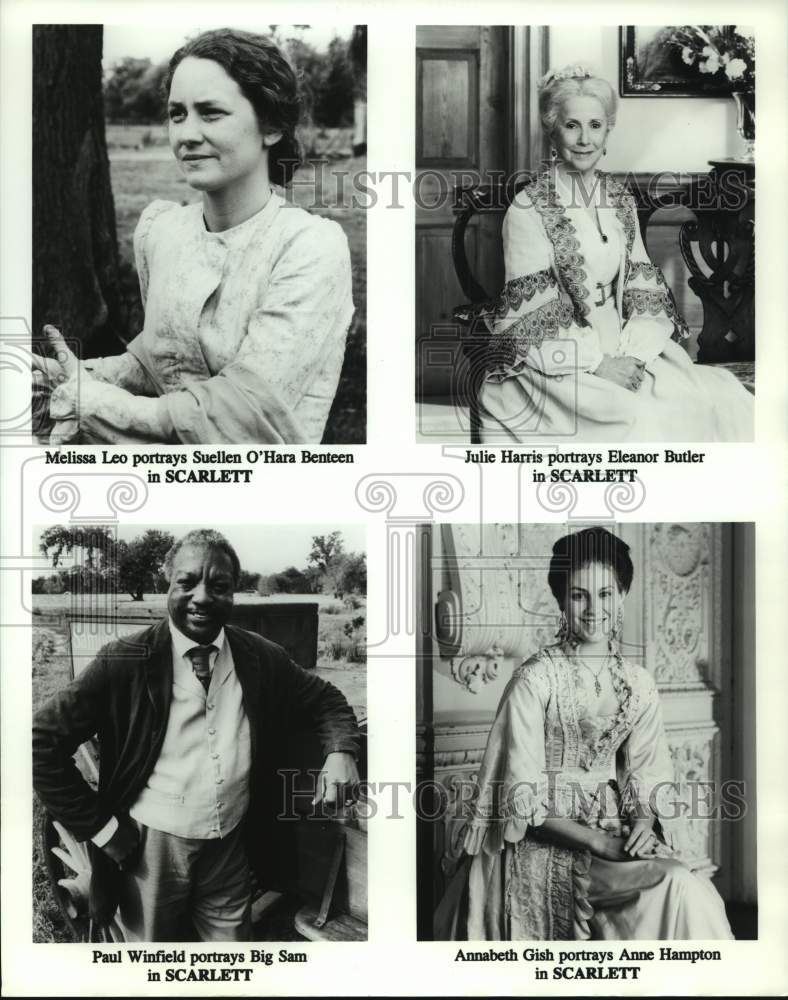 1994 Press Photo Characters in CBS Television Mini-Series "Scarlett" - hca51908- Historic Images