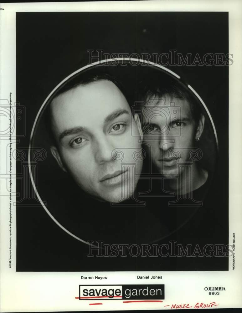 1997 Press Photo Darren Hayes, Daniel Jones, Savage Garden Music Group- Historic Images