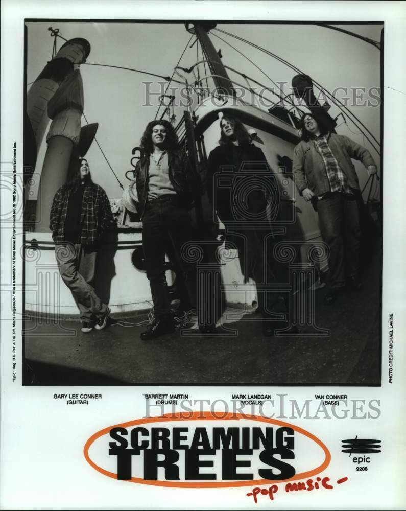 1992 Press Photo Pop Music group Screaming Trees - hca51996- Historic Images