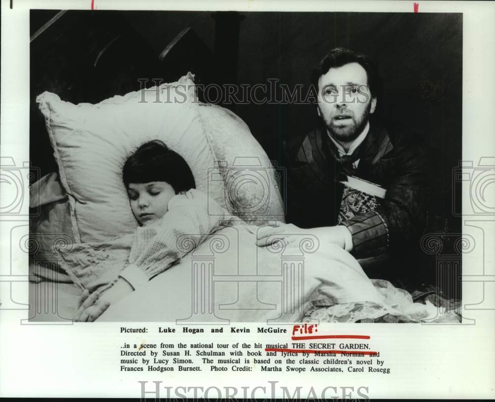 1993 Press Photo Luke Hogan, Kevin McGuire Pictured in &quot;The Secret Garden&quot;- Historic Images