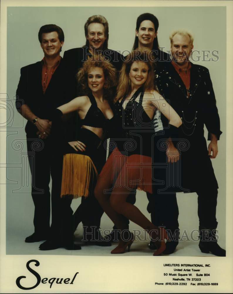 1991 Press Photo Members of the Music Group &quot;Sequel&quot; - hca52192- Historic Images