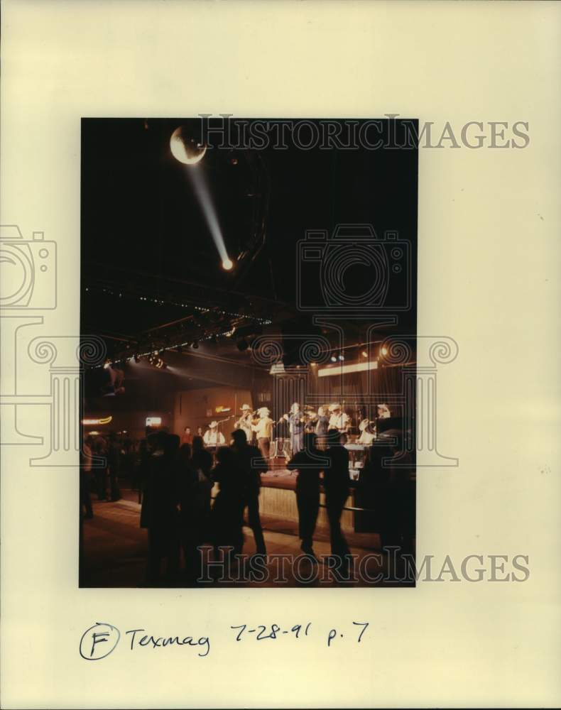 1991 Press Photo Houston&#39;s River Road Boys at Silverado Dancehall in Baytown- Historic Images