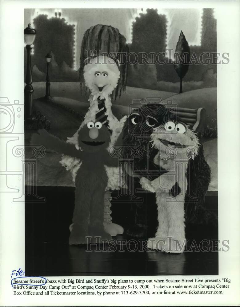 2000 Press Photo Sesame Street Live to be at Compaq Center, Houston, Texas- Historic Images