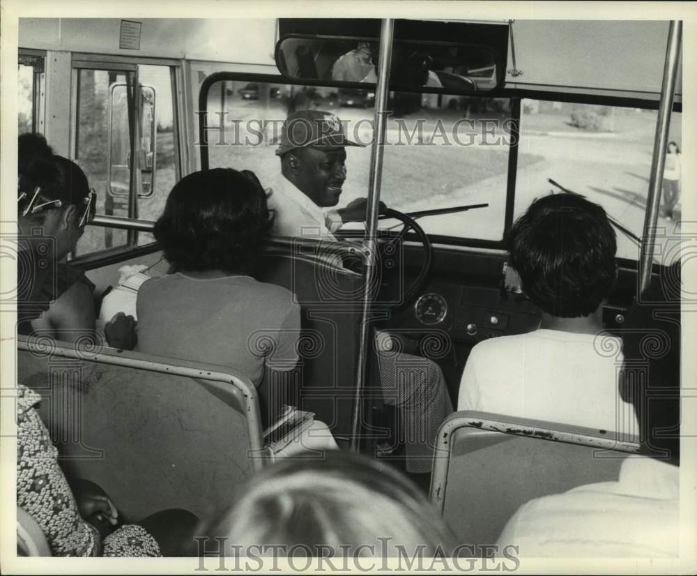1974 Press Photo Robert Johnson, Bus Driver for Houston, Texas School District