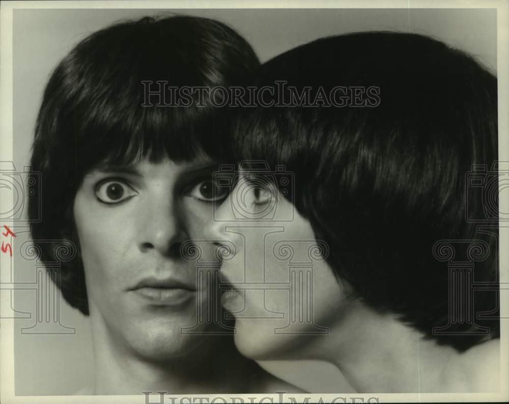 1978 Press Photo Robert Shields, Lorene Yarnell, comic mime team, CBS TV show- Historic Images