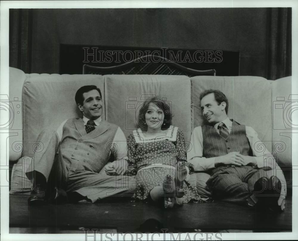 1987 Press Photo Cast perform &quot;Good Mornin&#39;&quot; in &quot;Singin&#39; In The Rain&quot; musical- Historic Images