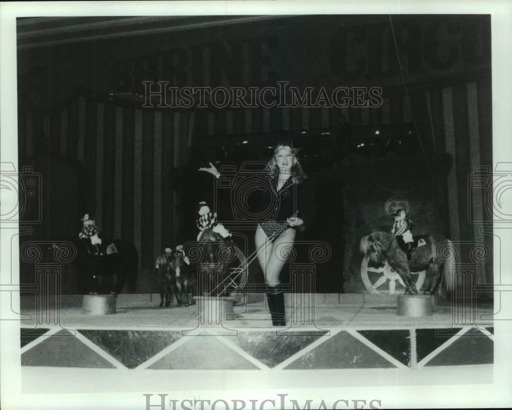 1987 Press Photo Performers in the Shrine Circus - hca52851- Historic Images