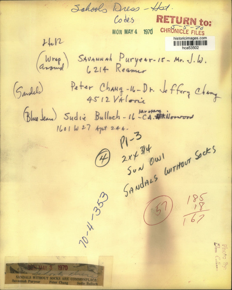 1970 Press Photo Sandals without socks are commonplace on Houston campuses