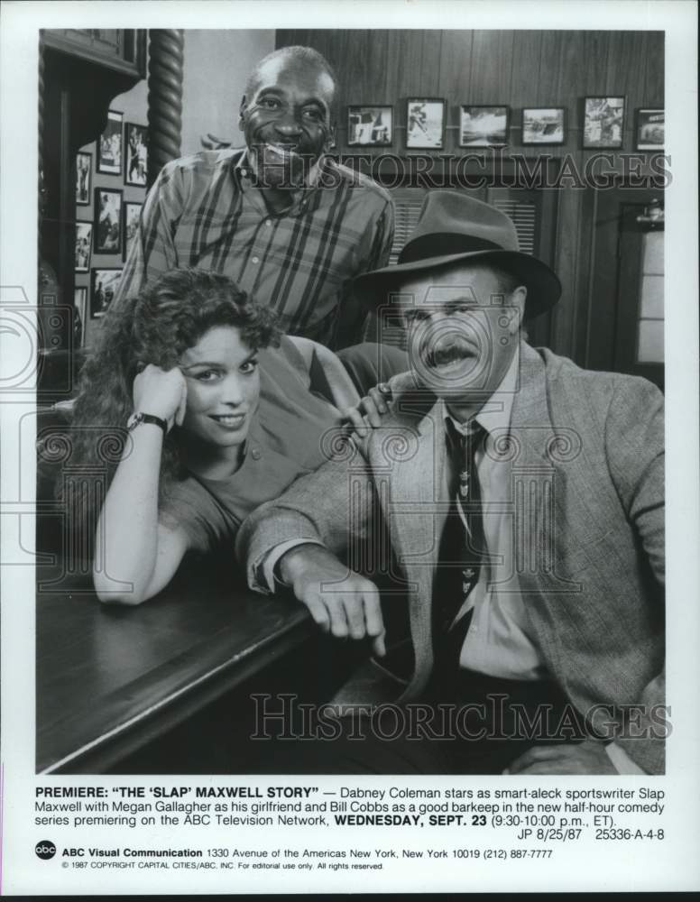 1987 Press Photo Actors in the ABC TV Comedy series &quot;The &#39;Slap&#39; Maxwell Story&quot;- Historic Images