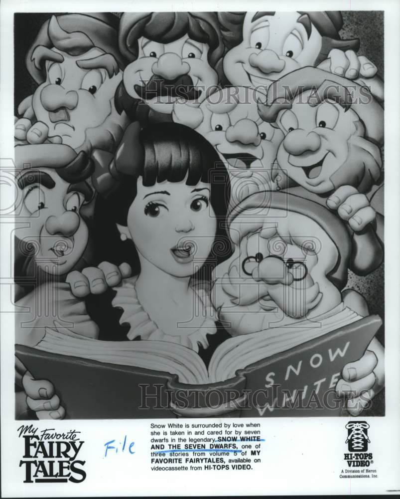 1987 Press Photo Snow White and the Seven Dwarves, My Favorite Fairytales- Historic Images