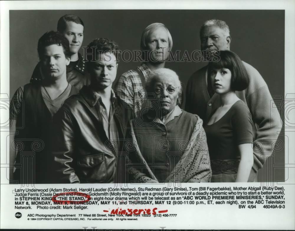 1994 Press Photo Members of the Cast of &quot;Stephen King&#39;s &#39;The Stand&quot; on ABC- Historic Images