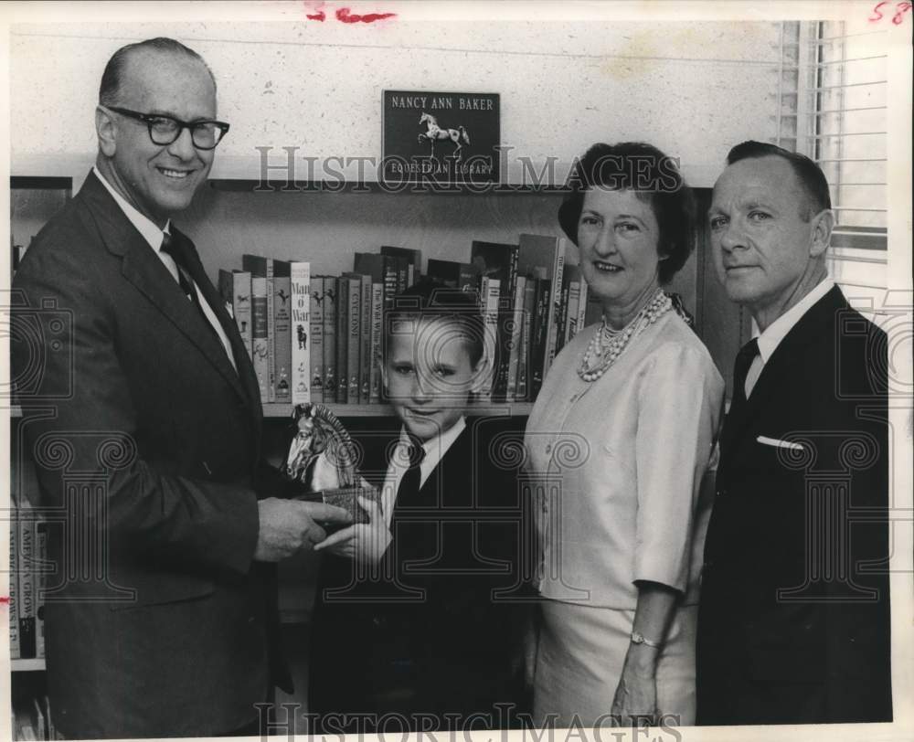 1963 Press Photo Nancy Ann Baker's family given gift in her memory Spring Branch
