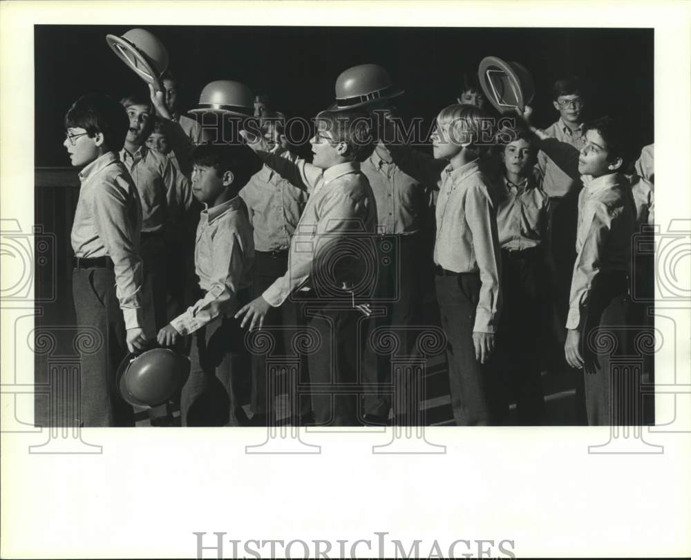 1984 Press Photo The Singing Boys of Houston, a Male Student Ensemble from Texas- Historic Images