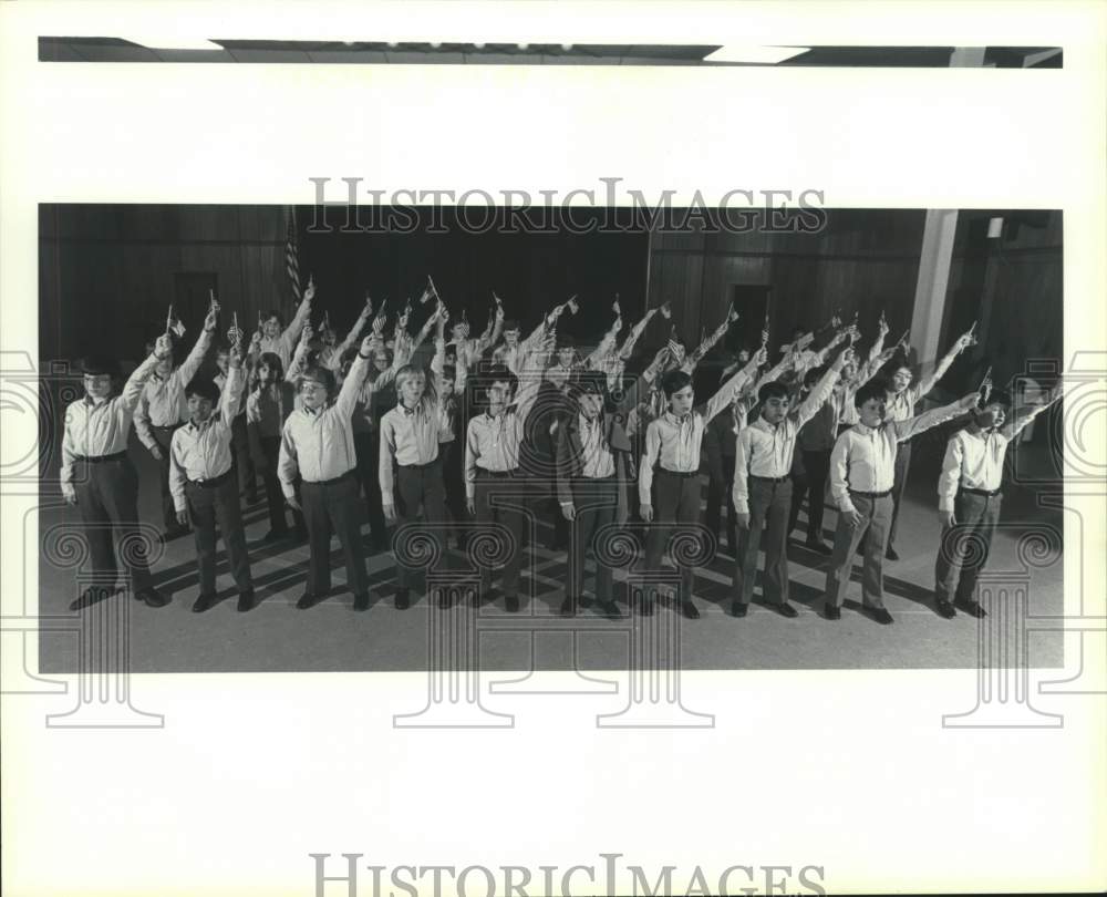 1984 Press Photo The Singing Boys of Houston, a Male Student Ensemble from Texas- Historic Images