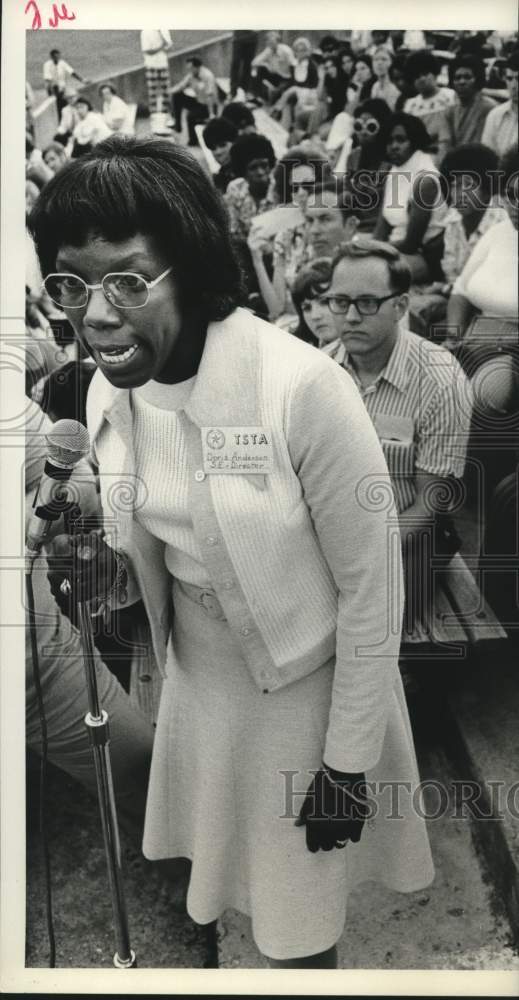 1973 Press Photo Doris Anderson, S.E. Director, Texas Teachers Association