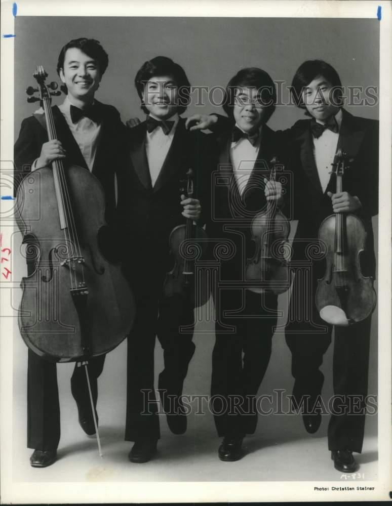 1981 Press Photo Members of the Tokyo String Quartet - hca55116- Historic Images