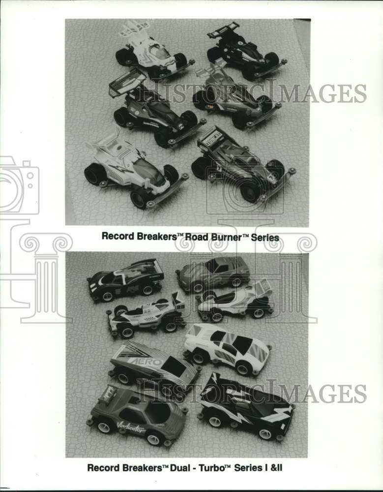 1986 Press Photo Record Breaker Road Burner, Dual Turbo Series Toy Cars- Historic Images