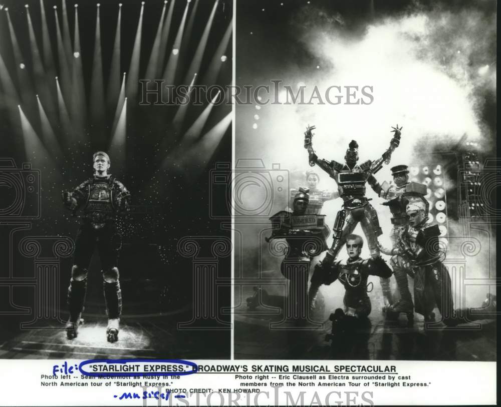 1990 Press Photo Scenes From American Tour of "Starlight Express" Spectacular- Historic Images