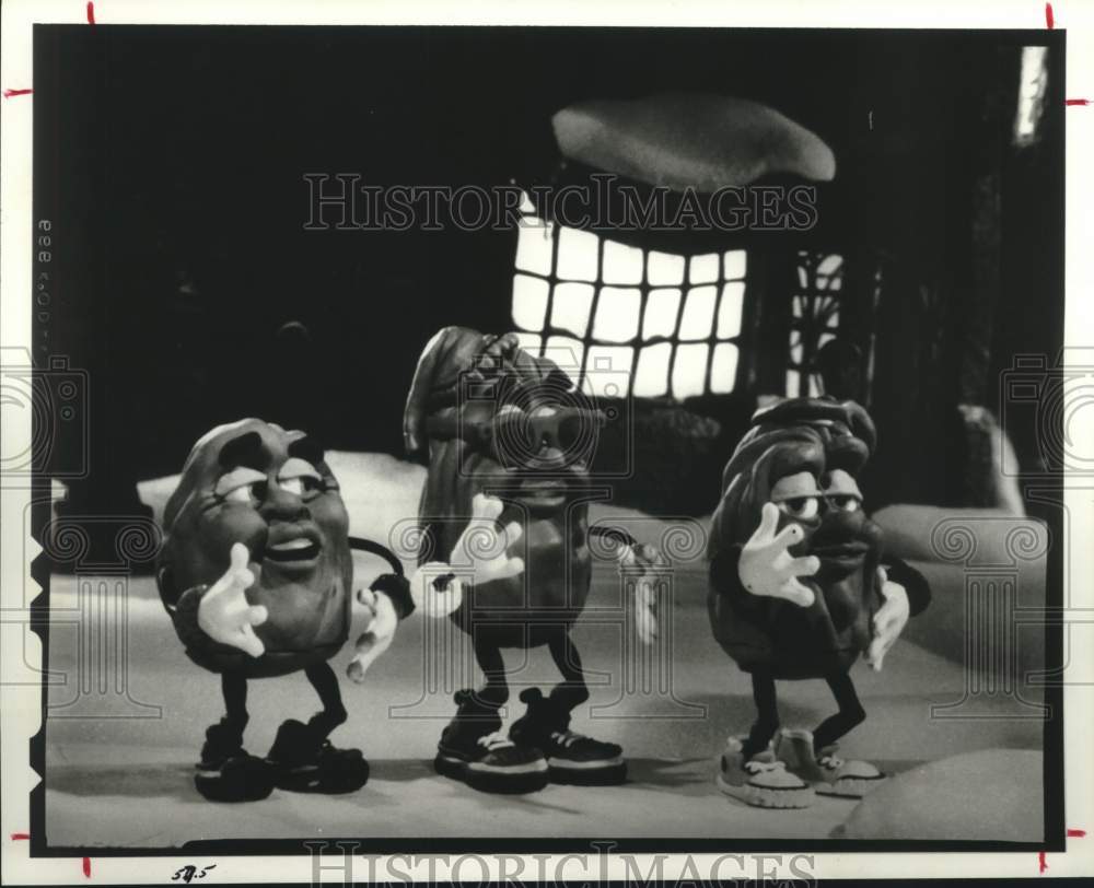 1988 Press Photo Raisin characters, television commercial - hca55493- Historic Images